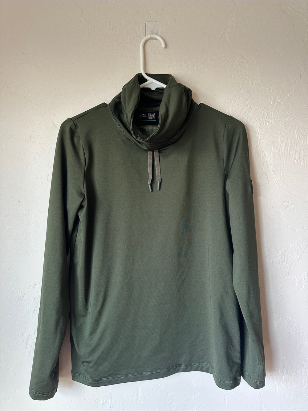 O'Neill Olive Green Funnel-Neck Pullover Hoodie